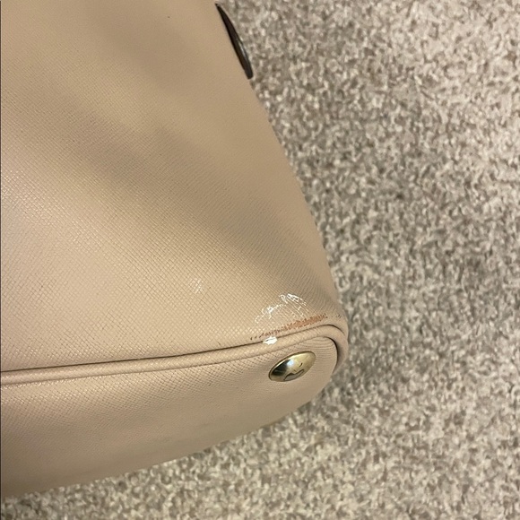 Authentic Coach Tan Leather Satchel Handbag - Picture 6 of 8